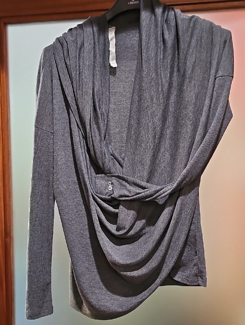 ALO Yoga Dark Heather Gray Infinity Top